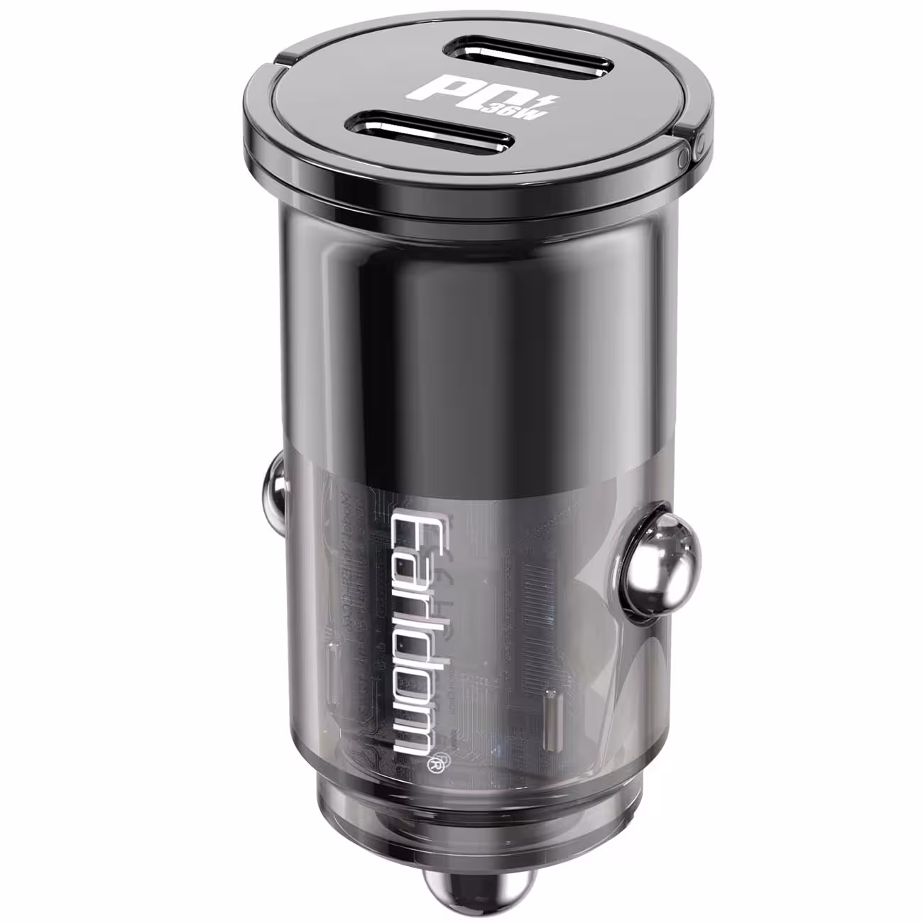 شارژر فندکی فست شارژ ماشین تایپ سی 36 وات ارلدام CC45