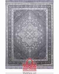 فرش تهران 1200 شانه طرح هریس نقره‌کوب طوسی