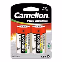 باتری بزرگ D کملیون مدل Plus Alkaline بسته 2 عددی