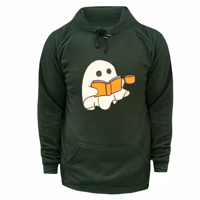 هودی زنانه مدل روح و کتاب رنگ یشمی