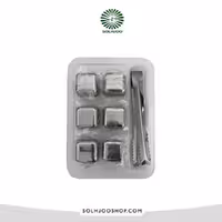 قالب یخ استیل نقره ای 6 عددی