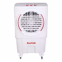کولر آبی سلولزی چرخ‌دار 1500 CFM برفاب مدل BF3-z با گرید انرژی D دارای نمایشگر دیجیتال، نحوه کنترل با کلید لمسی، پر شدن مخزن کولر به صورت دستی، مناسب برای متراژ بین 50 تا 70 متر مربع