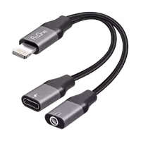 کابل تبدیل لایتنینگ به AUX / USB-C پرووان مدل PCA46 طول 0.15 متر