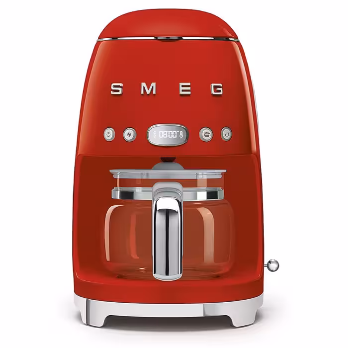 قهوه ساز دارای فیلتر قطره ای برند اسمگ Smeg DCF02RDUK, 50’S Retro Style Drip Filter Coffee Machine
