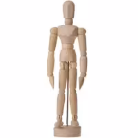 آدمک چوبی طراحی سایز 14 سانتیمتر (manikin male 5.5in)