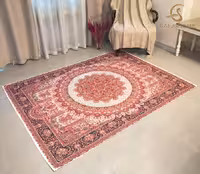 زیر سفره ای مخمل طرح نقش و نگار کد 1010