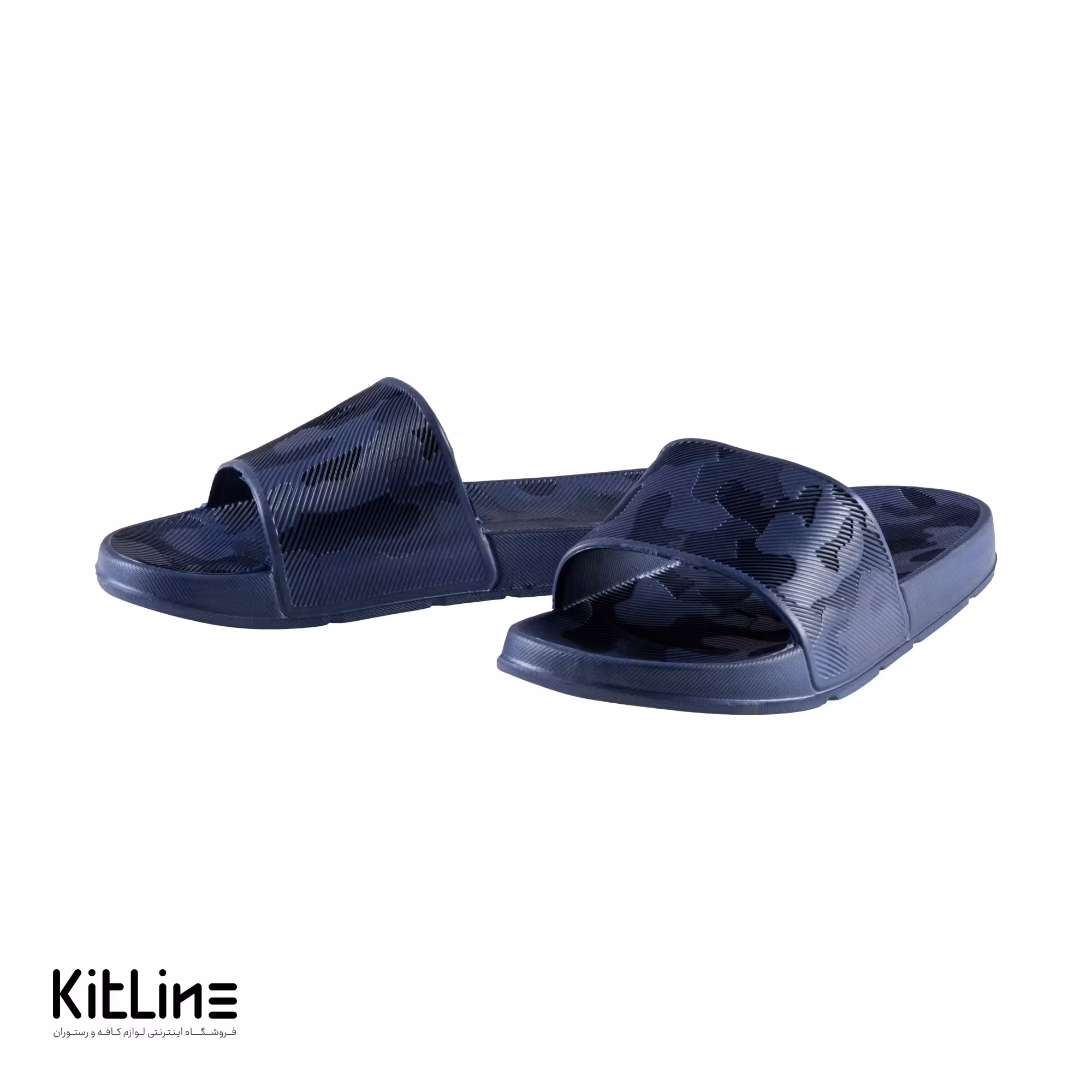 دمپایی زنانه پلاستیکی سرمه ای رنگ الوان نیکتا مدل L -246-S