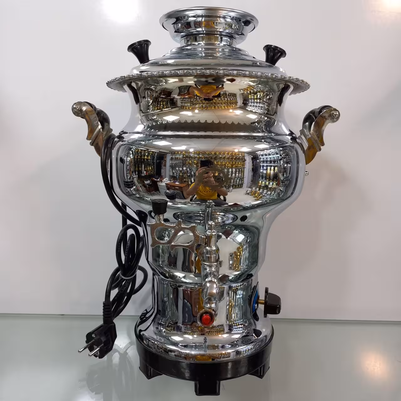 سماور برقی عالی نسب مدل سیلور