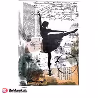 دکوپاژ برنجی (الیافی) پشت چسب دار ریچ کد 141