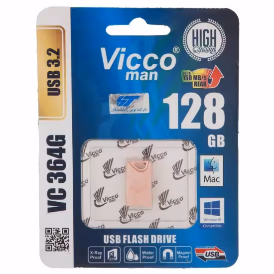 فلش مموری ویکومن مدل VC364 USB3.2 ظرفیت 128 گیگابایت