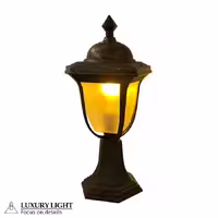 چراغ حیاطی پارکی پلاستیکی سردری لاله( پلی کربنات اصلی 3 سال ضمانت )