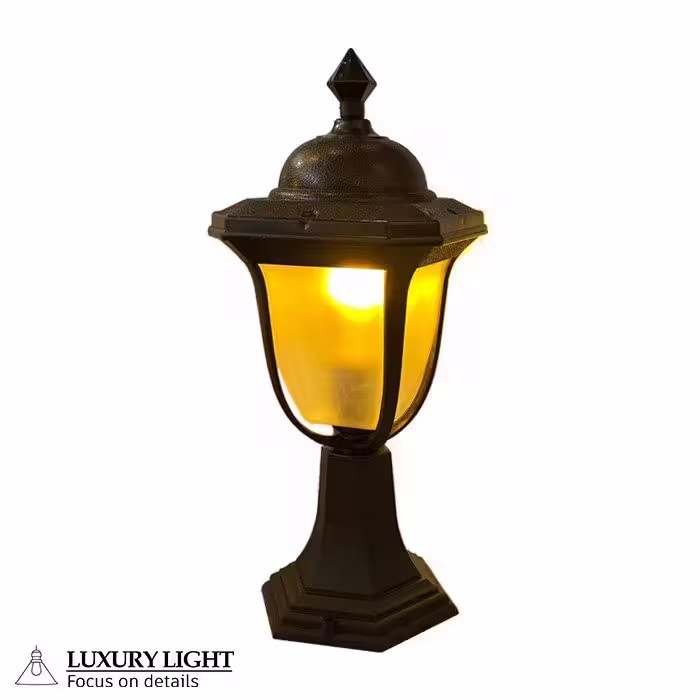 چراغ حیاطی پارکی پلاستیکی سردری لاله( پلی کربنات اصلی 3 سال ضمانت )