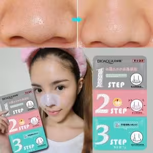 ماسک سه مرحله ای حذف جوش های سرسیاه بینی