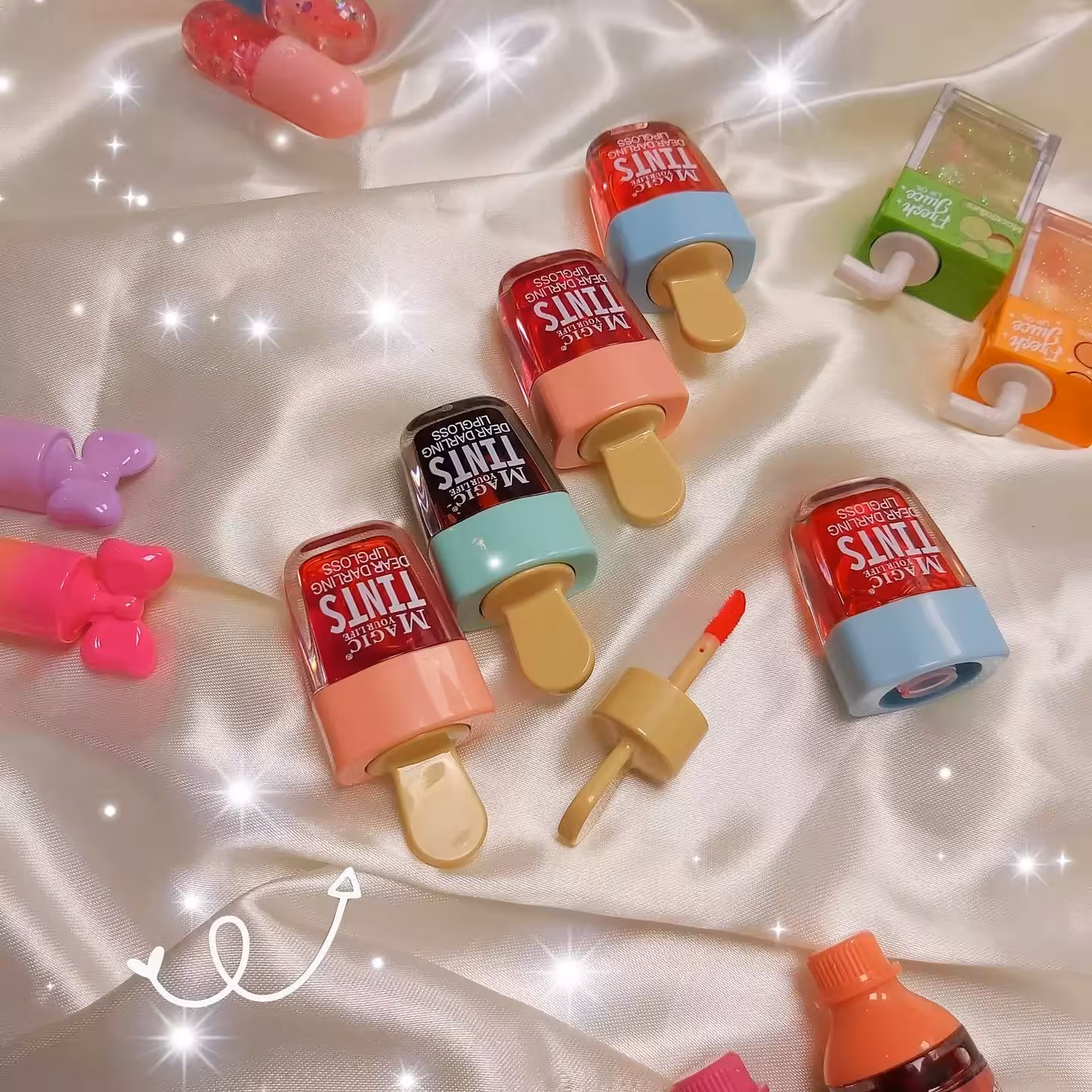 تینت لب بستنی چوبی اورجینال از برند مجیک ماندگاری بالا