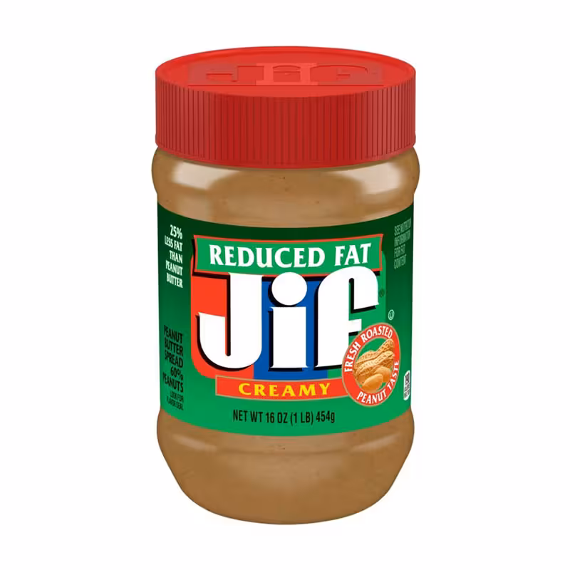 کره بادام زمینی جیف مدل ( کم چرب ) 454 گرم