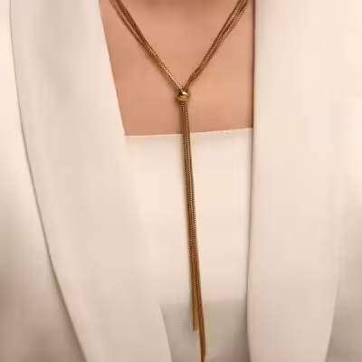 گردنبند چند لاین کرواتی . استیل 3116 .کد ORG 512.