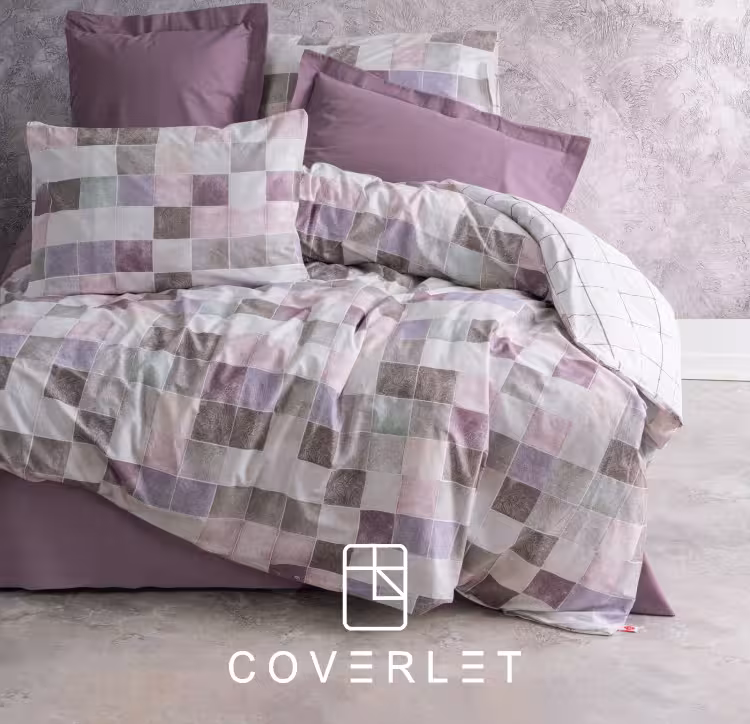 روتختی بنفش سفید طرح‌دار کاوری مدل Maro