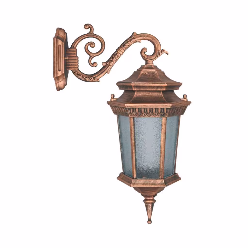 چراغ دیواری حیاطی و پارکی تکشیدفام مدل معبد رابو کد 7302-15