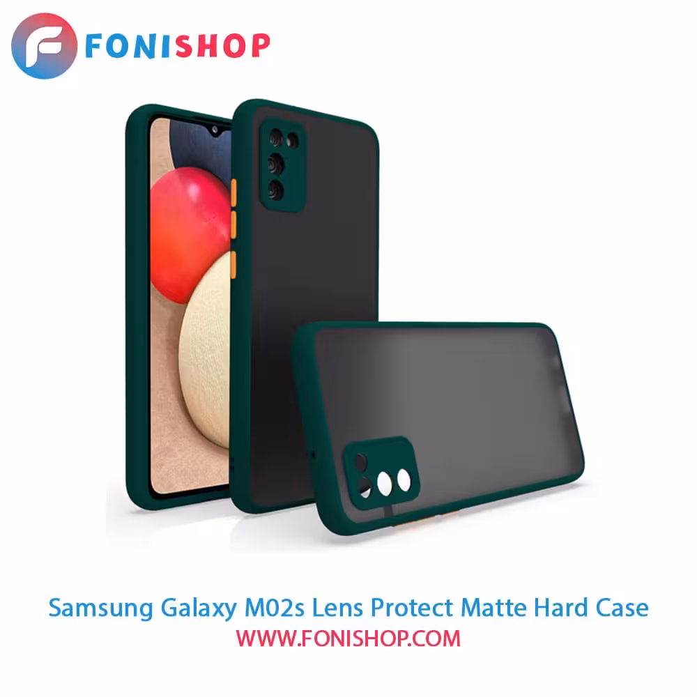 قاب ، کاور پشت مات محافظ لنزدار سامسونگ Samsung Galaxy M02s