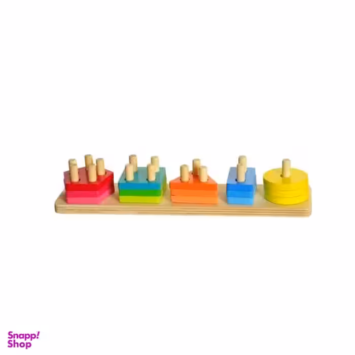 بازی آموزشی مونته سوری طرح پایه اشکال هندسی مدل 002