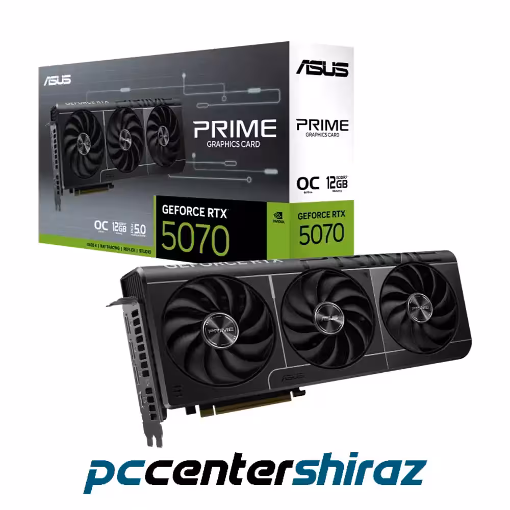 کارت گرافیک ایسوس ASUS PRIME GeForce RTX 5070 12GB GDDR7 OC Edition
