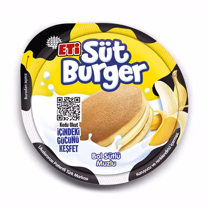 کیک سوت برگر اتی با مغز کرم موزی 35 گرم