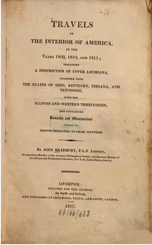 خرید و دانلود نسخه کامل کتاب Travels in the Interior of America in the Years 1809, 1810, and 1811; including a description of Upper Louisiana, together with the states of Ohio, Kentucky, Indiana, and Tennessee, with the Illinois and Western Territories