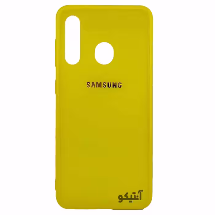 قاب Samsung A60 مدل آیینه ای تک رنگ براق – رنگ زرد