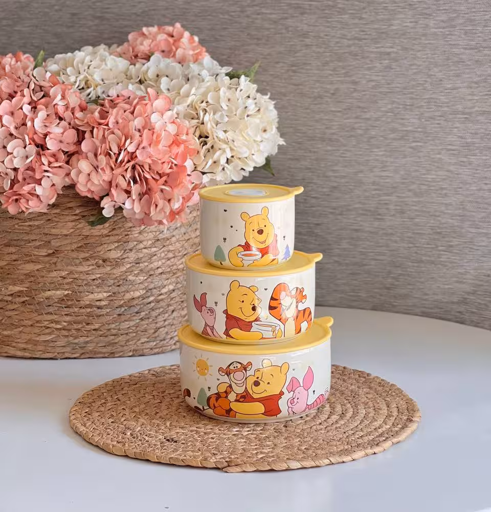 ظرف نگهدارنده سه تایی دیزنی طرح پو کد 6431