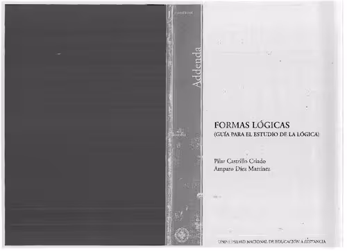 خرید و دانلود نسخه کامل کتاب FORMAS LÓGICAS. GUÍA PARA EL ESTUDIO DE LA LÓGICA