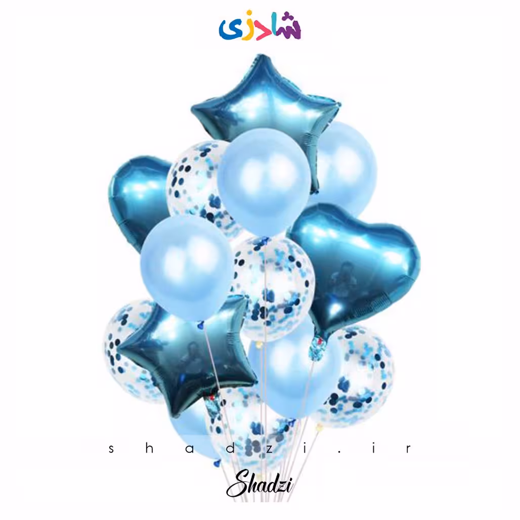 پک 14عددی بادکنک آبی