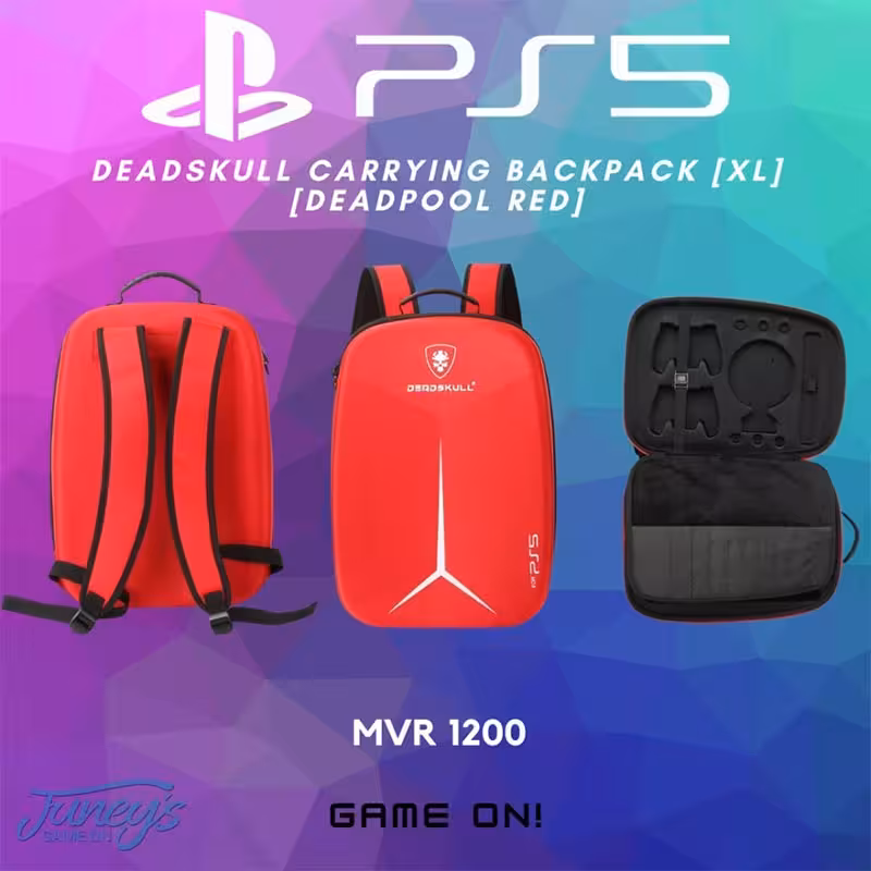 کیف حمل کنسول PS5 پرو و فت طرح Deadpool Red