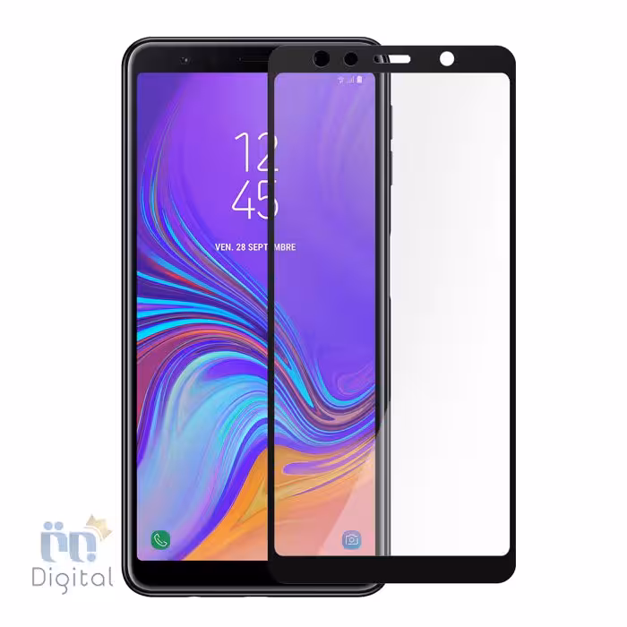 محافظ صفحه نمایش مدل Full Cover Tempered Glass مناسب برای Samsung Galaxy A7 2018