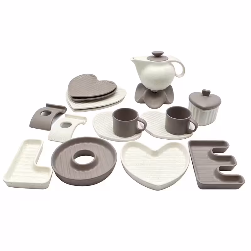 سرویس صبحانه‌خوری 19 پارچه 2 نفر آی سرام مدل گلارا 4029