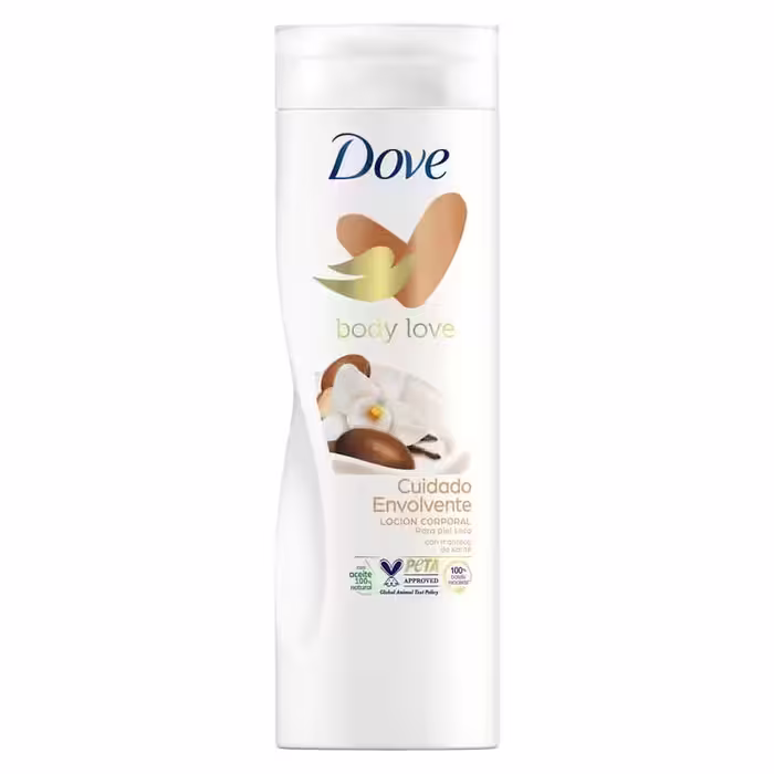 لوسیون بدن Body Love داو Dove مدل Glowing Care حاوی شی باتر و وانیل حجم 400 میل