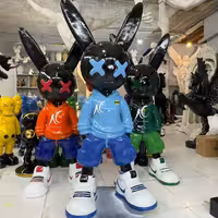 مجسمه کاوز خرگوشی فایبرگلاس