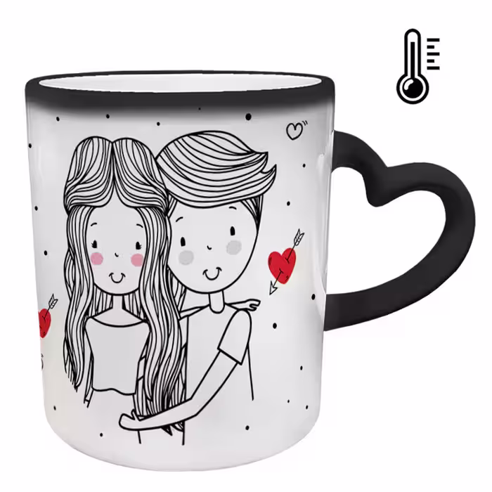 خرید ماگ-لیوان حرارتی  دسته ساده  عاشقانه کد 64