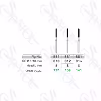فرز الماسی توربین تراش 8 میل ROUND END CYLINDER 881 تیزکاوان TEESKAVAN