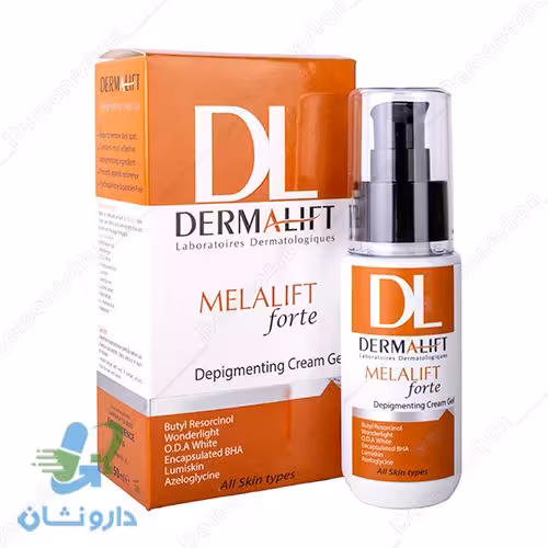 کرم ژل روشن کننده پوست ملالیفت درمالیفت