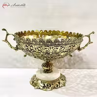 میوه خوری برنزی با پایه سنگی، سایز بزرگ، بدون تغییر رنگ با ضمانت کیفیت
