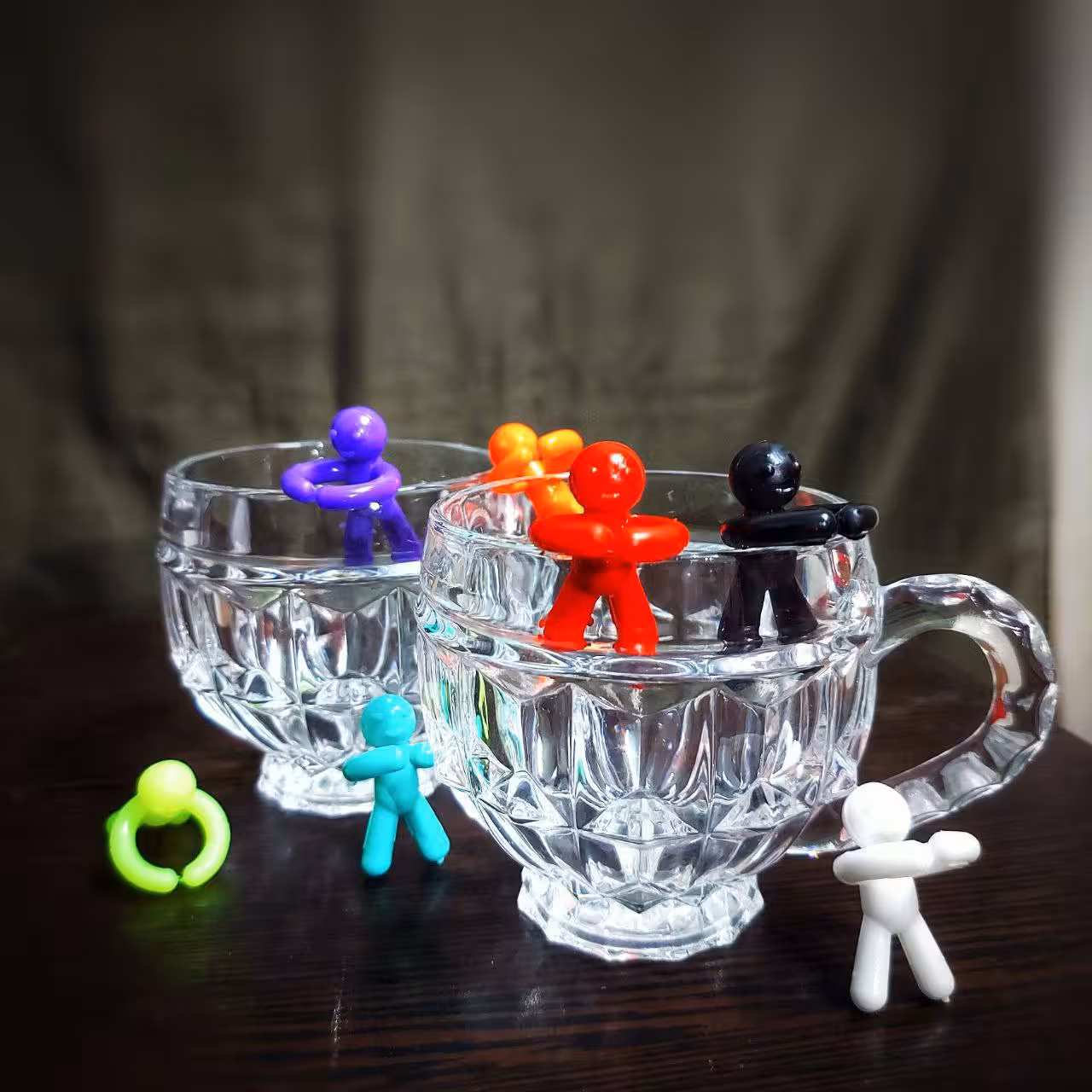 آدمک نشانگر لیوان (6 عددی)