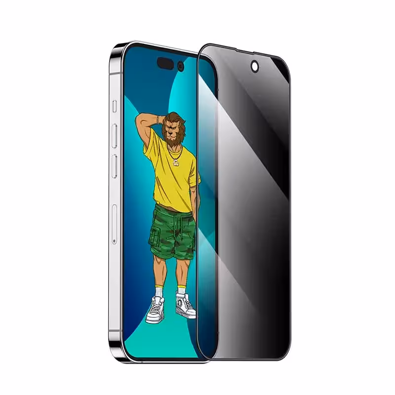 گلس گرین لاین پرایوسی برای iPhone 14 Plus/13 Pro Max مدل /Green Lion 3D Silicone Plus Advanced Privacy