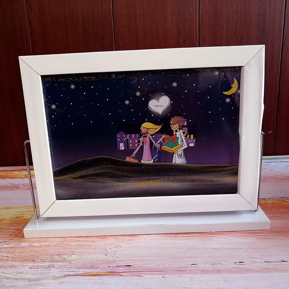 تابلو شنی با عکس پس زمینه شماره 2