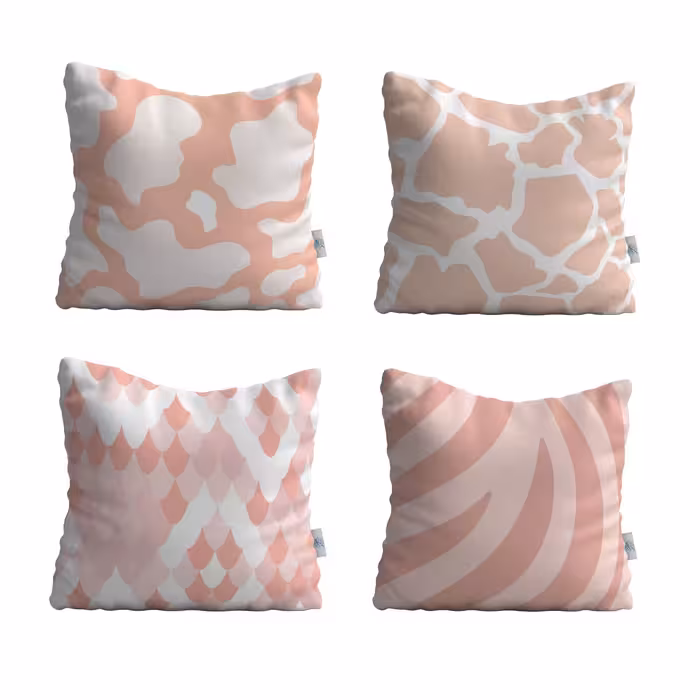کاور کوسن شمسه نگار مدل انتزاعی ملایم کد CUS4 مجموعه 4 عددی 