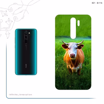 برچسب پوششی ماهوت مدل Cow مناسب برای گوشی موبایل شیائومی Redmi Note 8 Pro