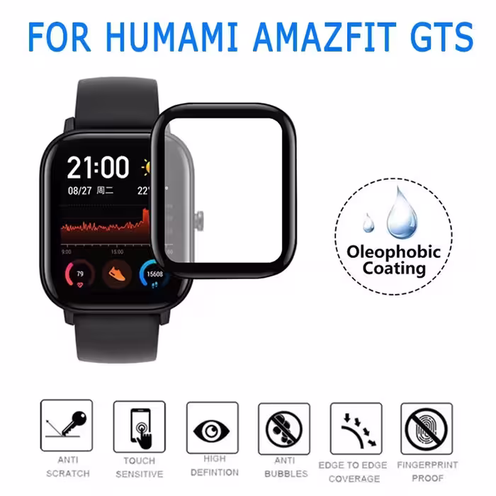 محافظ صفحه نمایش لاین مدل RT007 مناسب برای ساعت هوشمند شیایومی Amazfit GTS بسته سه عددی