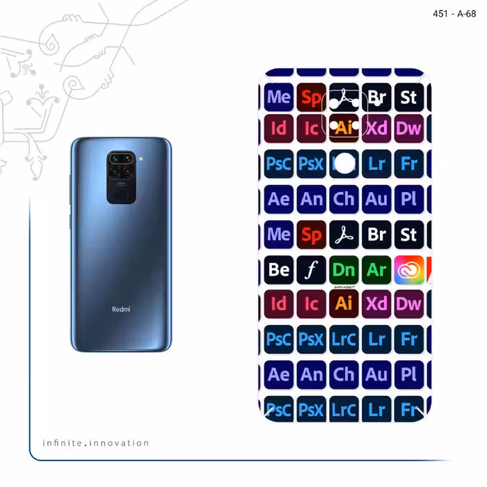 برچسب پوششی ماهوت مدل Adobe مناسب برای گوشی موبایل شیائومی Redmi 10X