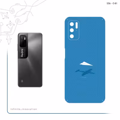 برچسب پوششی ماهوت مدل Minimal Paper Airplane مناسب برای گوشی موبایل شیائومی Redmi Note 11SE