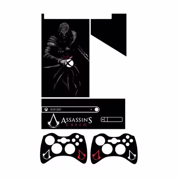 برچسب ایکس باکس 360 سوپر اسلیم طرح Assassins Creed کد 4 مجموعه 4 عددی