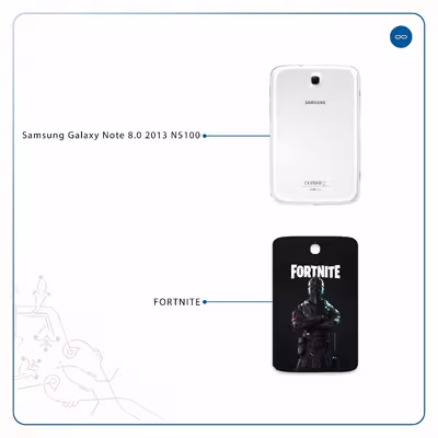 برچسب پوششی ماهوت مدل Fortnite-Game مناسب برای تبلت سامسونگ Galaxy Note 8.0 2013 N5100